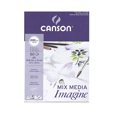 Blok mix media Imagine Canson A 5 200 g